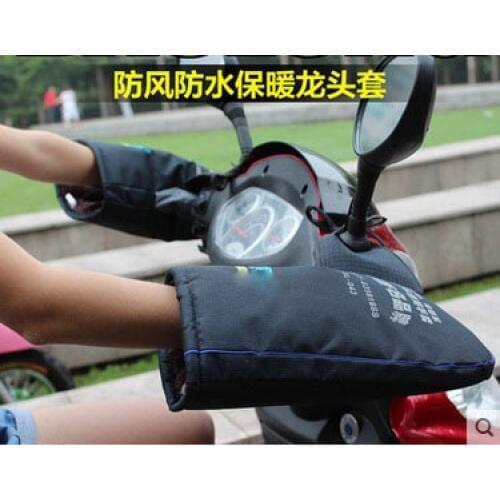 Free ship high density cloth Motorcycle Handle Bar HandleBar Mitts Snowmobile Waterproof Winter Hand Warmer Cover Gloves Muff
