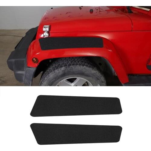 Car Front Wheel Eyebrow Protection Cover Stickers For Jeep Wrangler JK 2007-2017 Exterior Auto Styling Moldings