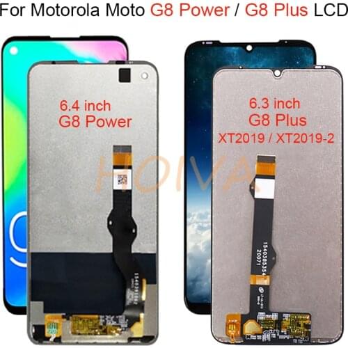 For Motorola Moto G8 Plus LCD XT2019 Display Touch Screen Digiziter Assembly For Moto G8 Power LCD