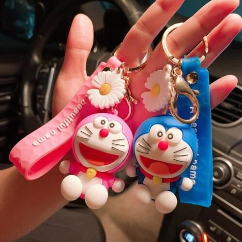 2020 New Cartoon Anime Keychains Cute Doll Key Chain For Woman Men Kids Creative Couple Bag Pendant Car Key Ring Gifts