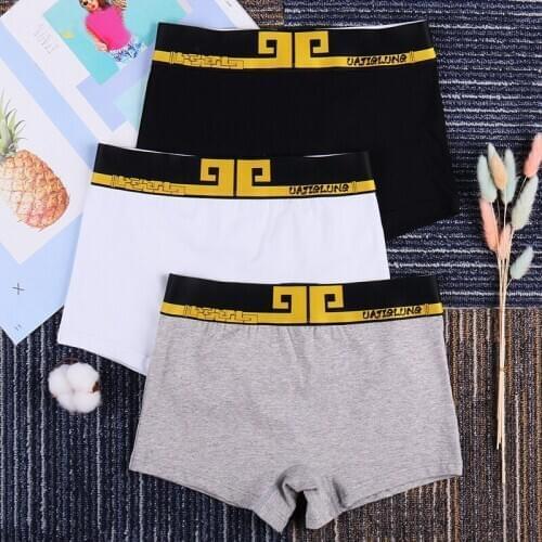 3pcs Women Mid-waistES Underwear Lesbian Cotton Solid Safety Sprots Shorts Tomboy Trans Boyshort Panties Boxer Briefs Underpants