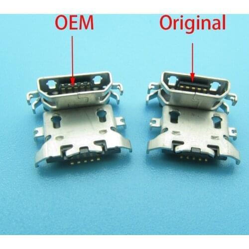 100pcs Micro USB 5pin Charger Charging port Connector For Motorola Moto E3 G5 XT1672 XT1676 G4 Play XT1600 XT1601 Charger Dock