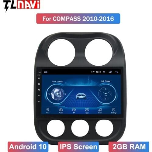 Android 10 Car DVD Player GPS Navigation Multimedia For 1JEEP Compass Patriot Radio 2009-2016 car stereo wifi