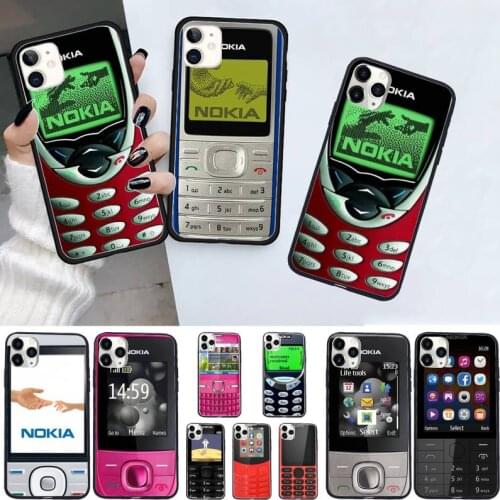 Retro mobile phone pattern Nokia Phone Case for iPhone 11 12 pro XS MAX 8 7 6 6S Plus X 5S SE 2020 XR