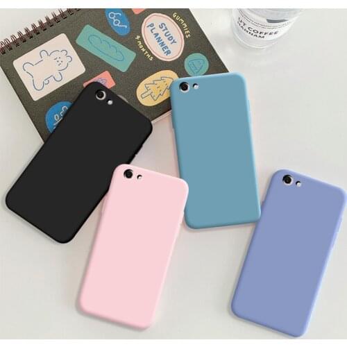 For Vivo y66 Case Soft TPU Silicone Case Solid Color Protective Phone Shell For Vivo Y65 Back Cover Cases