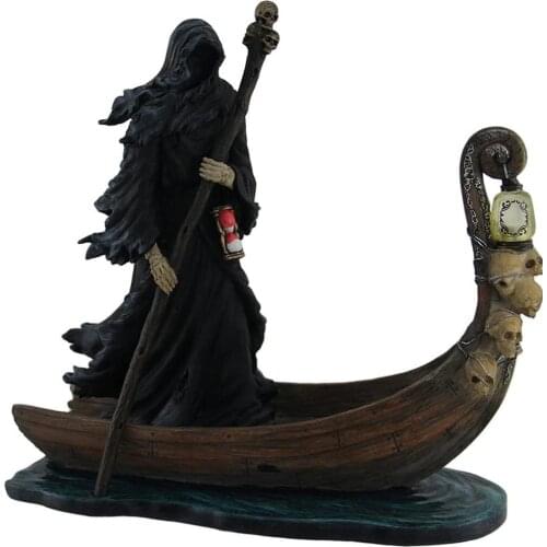 Ferryman Gothic Figurines Resin Dark Knight Witch Living Room Home Decor Reaper Statue Riders Figure For Gift Decoration Crafts