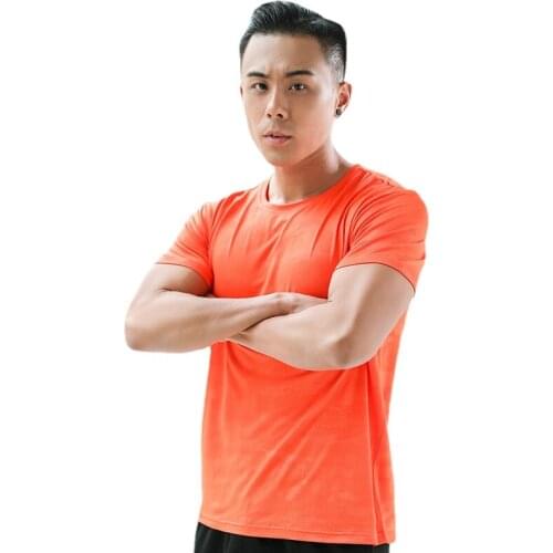 Couple Short-sleeved T-shirt Mens Quick-dry Summer O-Neck Breathable Camouflage Color Running Fitness Sports Shirt Women Tees