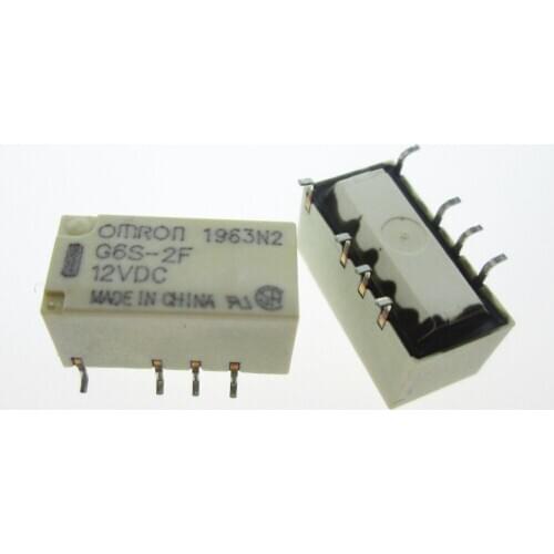 HOT NEW telecommunication 12V relay G6S-2F-12VDC G6S-2F 12VDC G6S2F G6S2F12VDC 12VDC DC12V 12V SOP8 free shipping