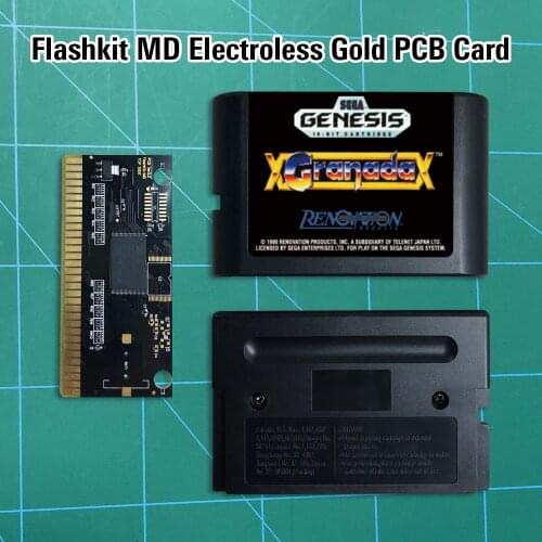Granada - Flashkit MD Electroless Gold PCB Card 16 bit MD Games Cartridge For MegaDrive Genesis console