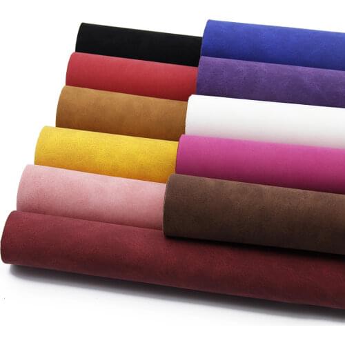 20*33cm Faux Suede PU Leather Fabric For Garment Waterproof Synthetic Leather Fabric DIY Sewing Material,1Yc6812
