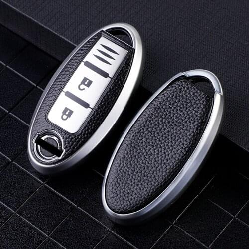 TPU Leather Car Key Full Cover Case for Car for Nissan Qashqai Juke J10 J11 X-Trail T32 T31 Kicks Tiida Pathfinder Note Case