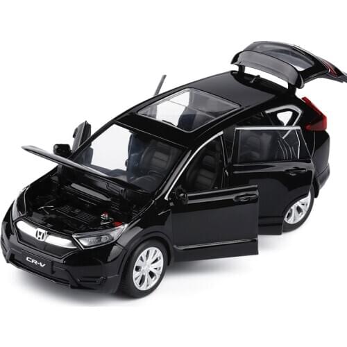 1/32 CRV Model Car Alloy Diecast Kids Toy Car Model Pull Back Car with Sound Light Vehicle Toys For Children Gift