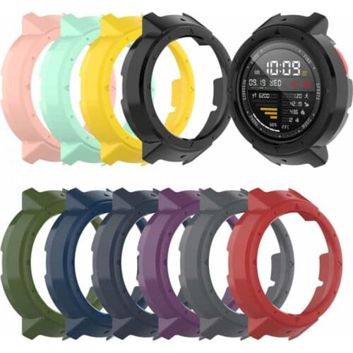 1pcs Soft Silicone Case For Wami Watch 3 Amazfit Verge Pc Solid Color Protective Smart Watch Case Breathable Protective Shell
