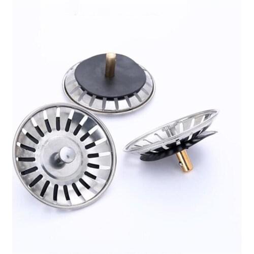New Kitchen Sink Strainer Stopper Cover Stainless Steel Bathroom Basin Hair Catcher Trap Floor Waste Plug Sink Filtrer