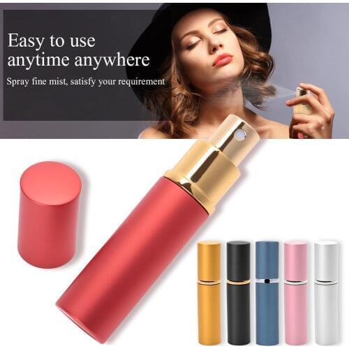 New 10ml Empty Metal Aluminum Perfume Bottle Fashion Mini Portable Travel Atomiser Refillable Container For Travel