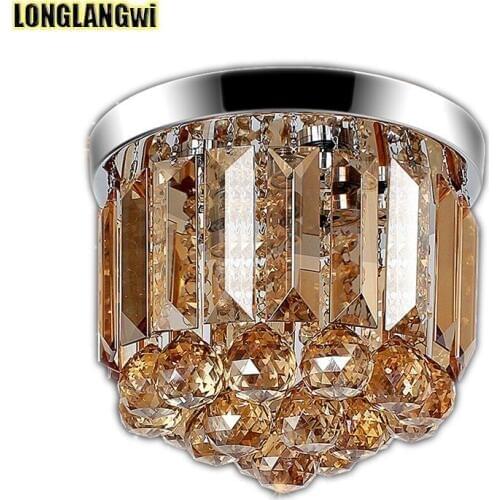 New design modern LED crystal chandelier lights Indoor amber Lightings