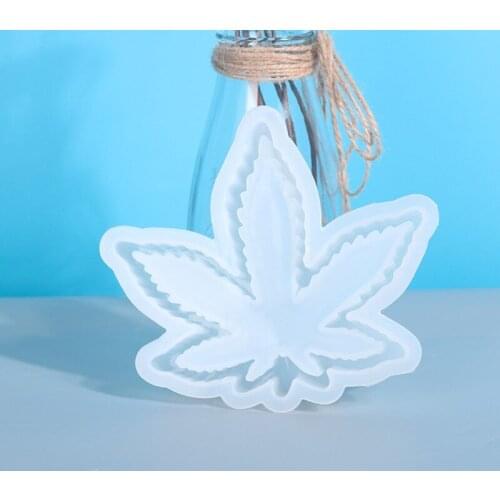 R58E 2 Pcs Maple Leaf Ashtray Epoxy Resin Mold Jewelry Storage Box Tray Silicone Mould Handmade DIY Crafts Home Decorations