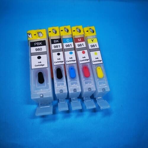 Refillable ink cartridge PGI-980 CLI-981XL PGI-980XL for Canon PIXMA TS6290/TS8190/TS8195/TS8290/TS9590