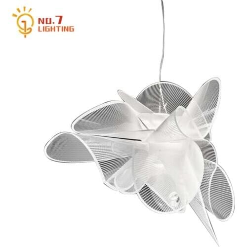 Italian Design Simple Slamp Pendant Lights Petal Butterfly Modern Hanging Lamp Art Decor Home Hall Showroom Bar Cafe Restaurant