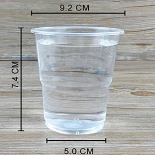Clear Disposable 250ml Plastic Cups Cold hot Drink Party Cup