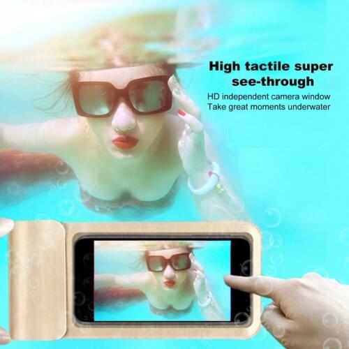 Dust-Proof Phone Swim Bag Isolate Dirt Transparent Diving Universal Mobile Phone Surfing Bag Cover for Surfing