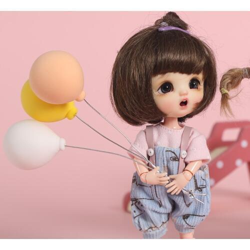 Ob11 photography props color balloon Molly little red hat girl head 1 / 8 photography props 1 / 12 BJD Blythe small cloth GSC