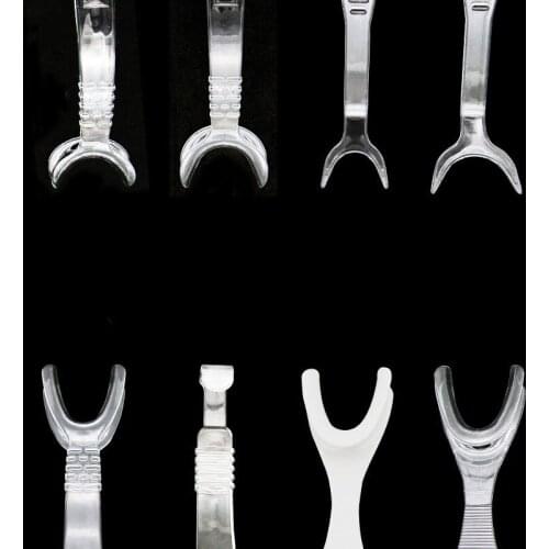 Dental T Y Shape Intraoral Cheek Lip Retractor Dentist Intraoral Mouth Expanders Dentistry Tools Transparent / White