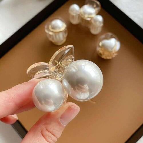 2pc lovely cherry Hair Claw Clips for Women girls Hairpin Crab Headband for Hair washface Accessories Headwear Ornament