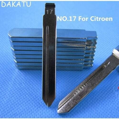 DAKATU Blank Replacement Key Blade For Citroen Elysee X-Sara Geely (Leading) Flip Key Blade NO.17