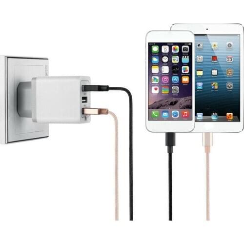 QC3.0 3 USB Fast Charge Mobile Phone Charger Multi-port Adapter Power Charging B1N8 Tablet Phone AC Head Travel W5J5