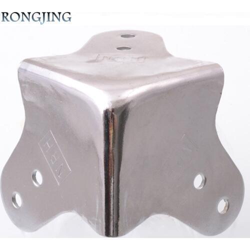 8pcs Iron Corner Bracket For Trunk / Wooden Box / Aviation Corner / And Other Furniture Cabinet Aluminum Bags Corners