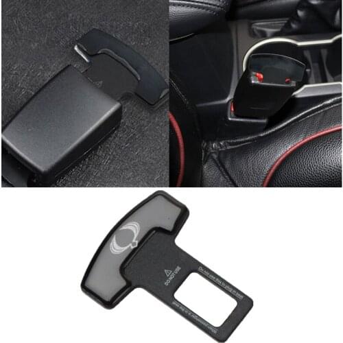 1/2Pcs Metal Car Interior Seat Belt Clip Safety Belt Plug For SsangYong Actyon Turismo Rodius Rexton Korando Kyron
