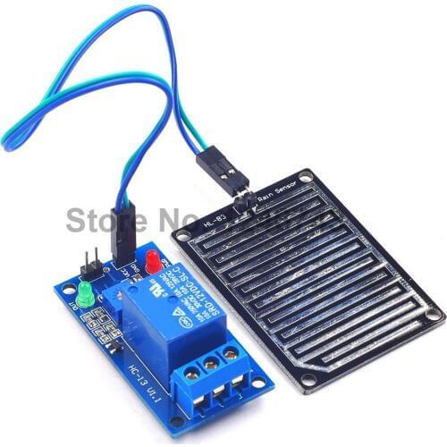 1pcs 5V 12V Raindrops Controller Module Rain Sensor Relay Module For Arduino Foliar Moisture M35 Monitor Weather