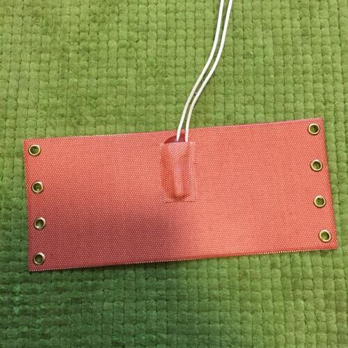 120mmX200mm 12V 100W,Silicone Heater Pad/Mat,Car Fuel Filter Heater,Diesel Heater,Flexible Heating Element, with thermostat 70 c