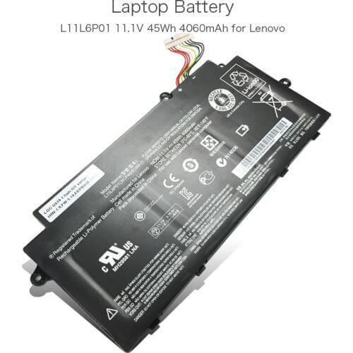100% Original 11.1V 45Wh 4060mAh Slim Laptop Batery for Lenovo IdeaPad U31 U510 L11M3P02 L11L6P01 3ICP40/61/69-2 Ultrabook