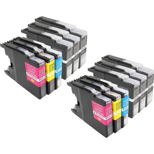 12 Pack LC71 LC75 Compatible Ink Cartridge for Brother MFC-J280W J425W J430W J435W J5910DW J625DW J6510DW J825DW J835DW Printer