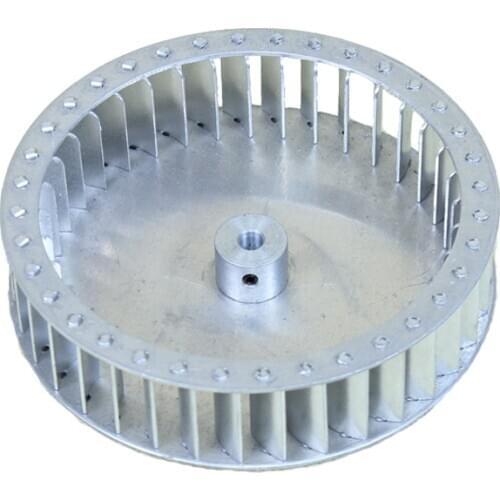 130mm diameter 30mm height 8mm shaft aluminum blower fan small blade Multivane small impeller wheel