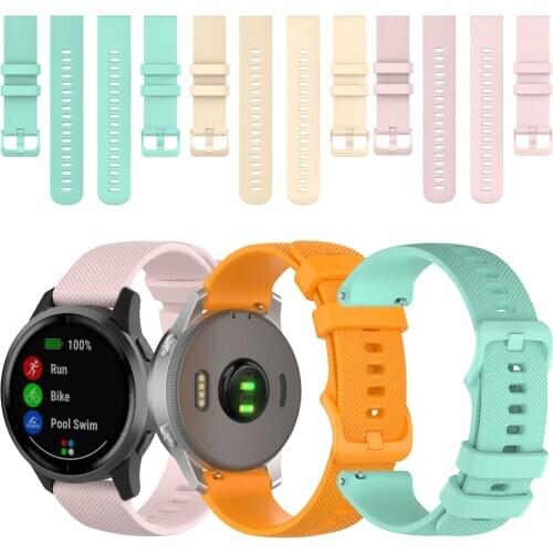 18MM Watch Band For Garmin Vivoactive 4S/3S For Fossil Q Tailor For Huawei Watch 18mm/honour1/Huawei bracelet B5 Silicone Strap