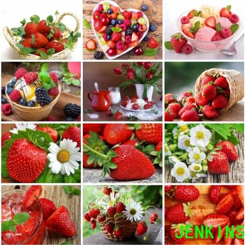 Diamond Painting Fruit Strawberry Cross Stitch Diamond Embroidery Sale Rhinestones Art Hobby Gift Wall Decoration jenkins