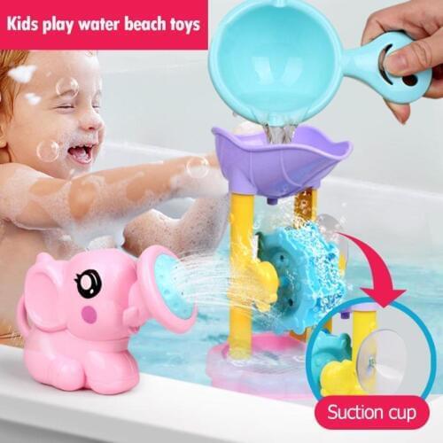 Cartoon Animal Baby Bath Toys Summer Kids Beach Water Play Toys Infant Bathroom Shower Sprinkler Kit Faucet Water Spraying Tool