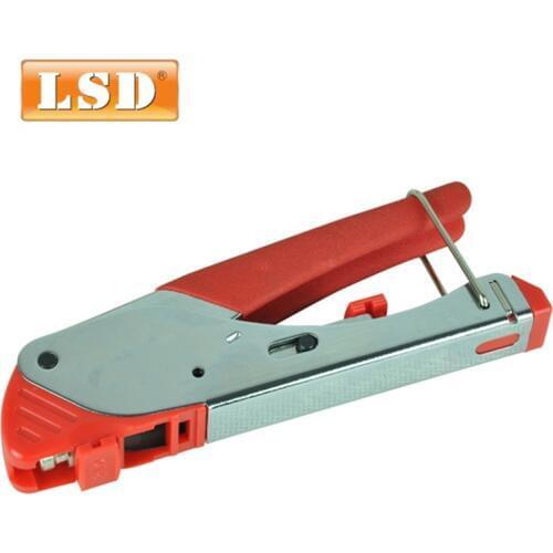 LS-H518E compression network tool FOR RG59/RG6 F,BNC,IEC RCA compresion connectors crimping tools
