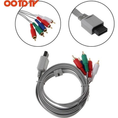 OOTDTY 1.8m Component 1080P HDTV AV Audio 5RCA Adapter Cable gamecube For Nintendo Wii Console dropshipping