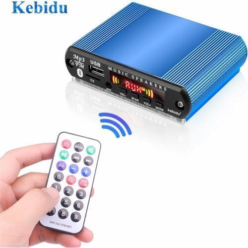 KEBIDU MP3 Player Wireless Bluetooth MP3 WMA Decoder Board Car Accessory Support USB/SD/FM Audio Module with Recording Function