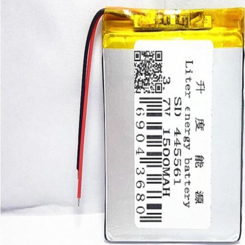 Free shipping Polymer battery 1500 mah 3.7V 445561 smart home MP3 speakers Li-ion battery for dvr,GPS,mp3,mp4,cell phone,speaker