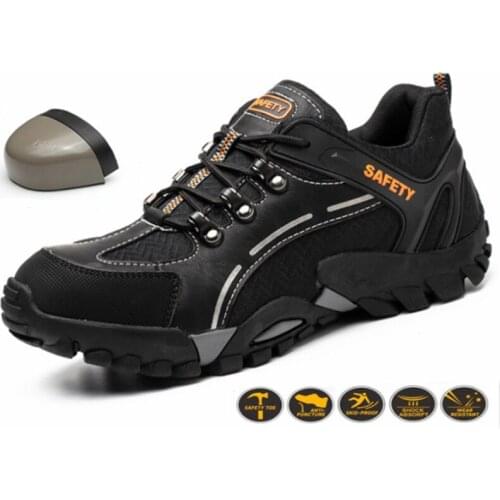 New Mens Boots Steel Toe Shoes Work Safety Boots Men Puncture Proof Safety Shoes Work Boots Men Work Shoes Sneakers Men Shoes