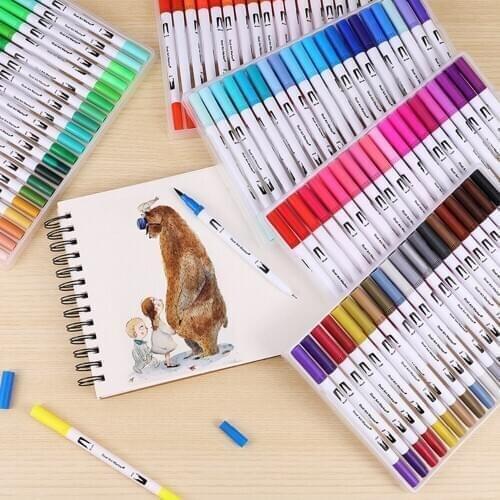 Professional Colors Markers Set Drawing Brush Pens Sketching Student watercolor Marker School Art Supplies