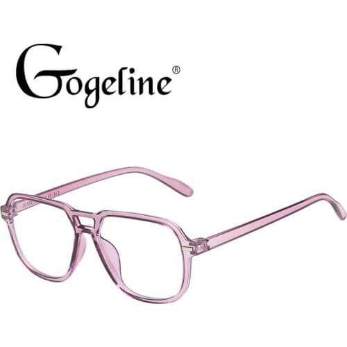 Anti Blue Light Glasses Blocking Filter Square Computer Glasses Men Women Super Light Frame Eyeglasses Pink Clear Spectacles