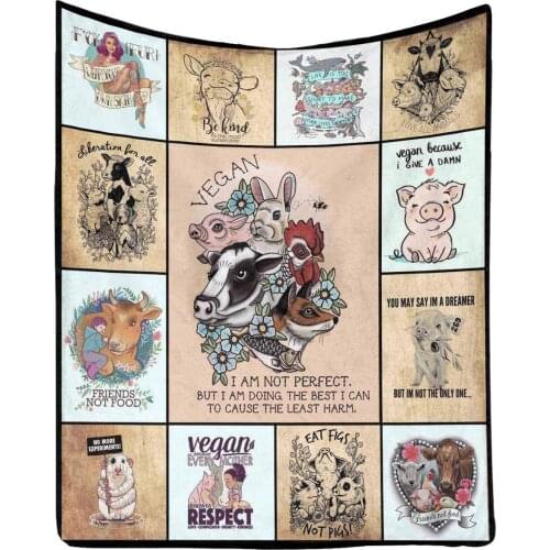 Love Letter Blanket to My Daughter and Son from Mom and Dad, Cute Pigs Hug Blanket Gift 50"x60"