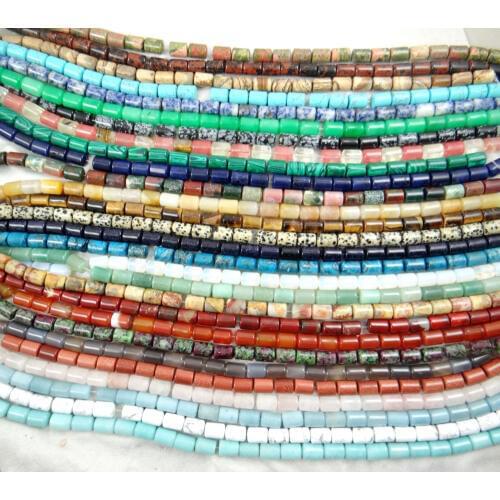 Wholesale Natural stone Barrel beads Jewelry Making loose GEM beads strand 15" 14*10mm L32