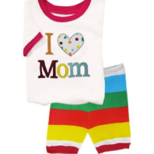 Cartoon Animal Print Pyjama for Girls Kids Pajama Set Baby Boys Summer Sleepwear Cute Toddler Children Cotton Nightwear Homewear